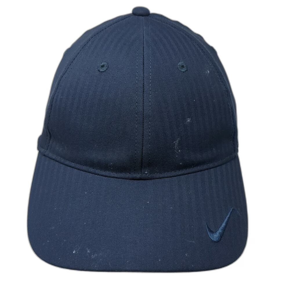 Nike Baseball Cap Blue One Size Golf Dri-Fit Heritage86 Pinstripe Slideback Hat